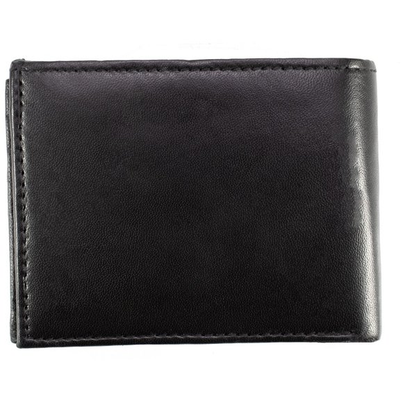 Men Bifold Lambskin Leather Black Wallet - Picture 15 of 16